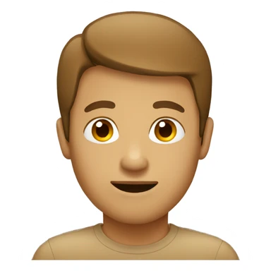 Brown beige emoji  sticker