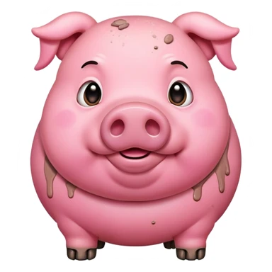 Ugly fat pig  sticker