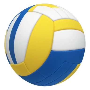 volleyball yellow and blue coloured  sticker