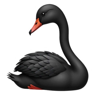 Can you create a small black swan emoji to put in in my bio? sticker