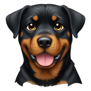 Cute little Rottweiler sticker