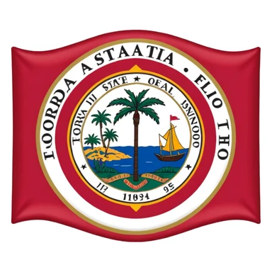 Florida flag sticker
