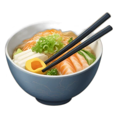 japanese donburi bowl nochopsticks sticker