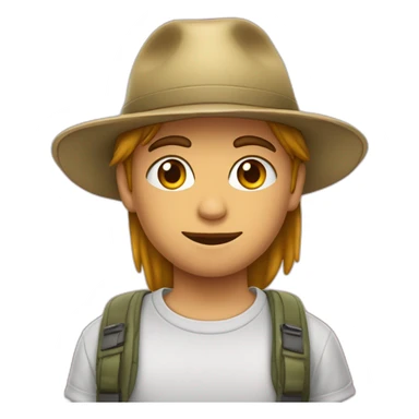 Joven , Moreno, Con gorra en su cabeza, Vendiendo ropa sticker