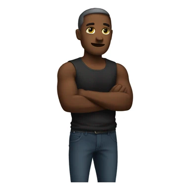 emoji crossed arms sticker