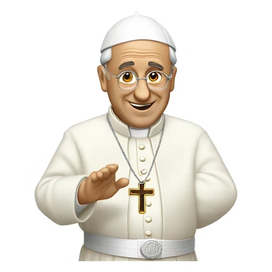 Papa Francisco Rezando sticker
