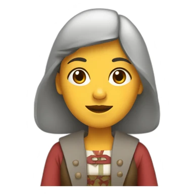 typical galician woman sticker