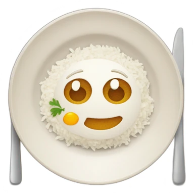 plate with pilaf sticker