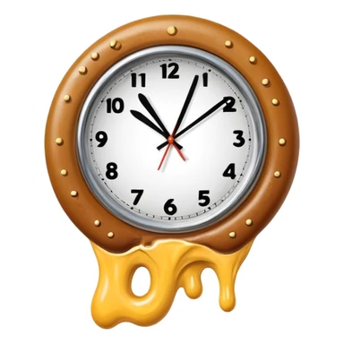 salvador dali melted spam clock sticker