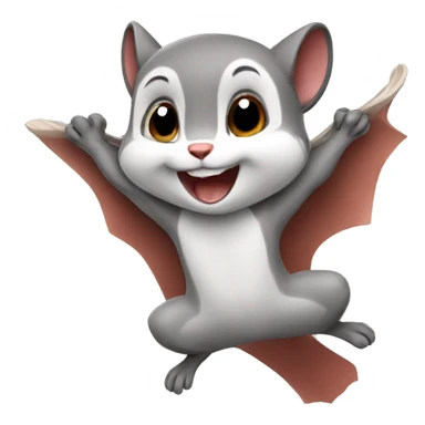 Flying squirrels sticker