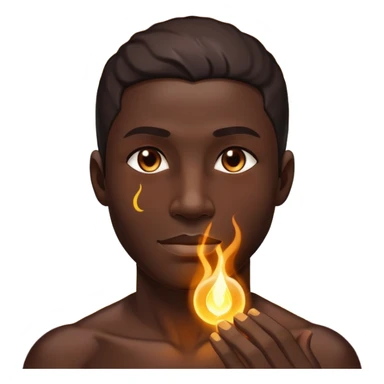 transition from a man with a spiritual pain on his chest growing up to a man with a soul glowing on his body representing his healed version karmically and using that energy to heal others sticker