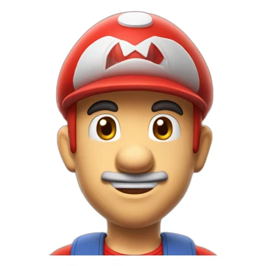 Mario avec casquette rouge qui fait un pouce vers le ciel sticker
