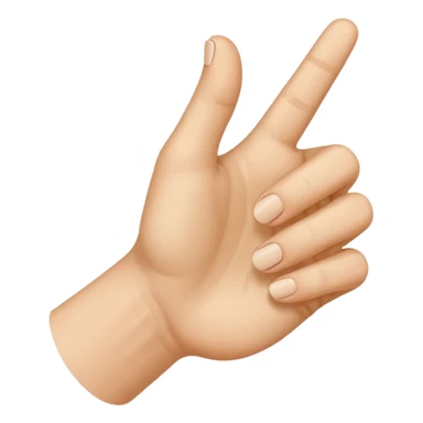mano apuntando a la izquierda sticker