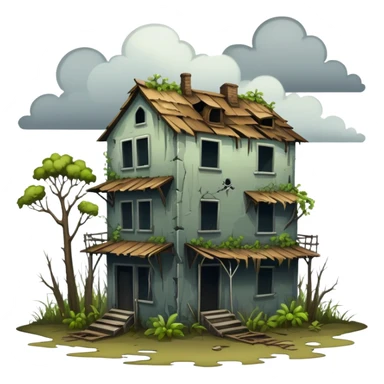 Gloomy Apocalyptic Aesthetic Scenery Deco sticker