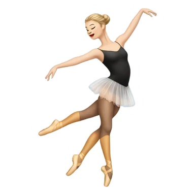 Ballet dancer in thigh highs sticker