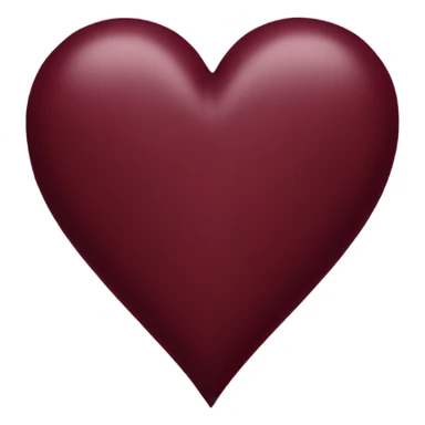 burgundy heart sticker