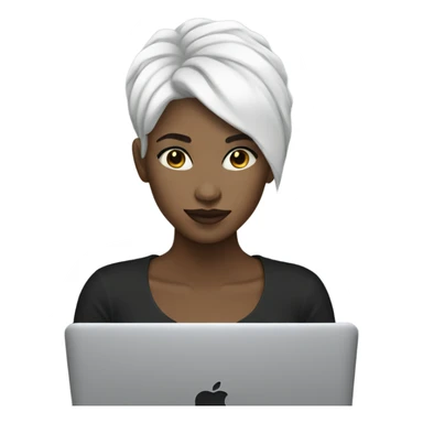 it-girl-white-short-hair-with-macbook sticker