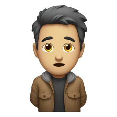 Sad guys waiting for their friends with their hands out sticker