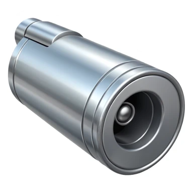 metallic cylindrical shotgun barrel sticker