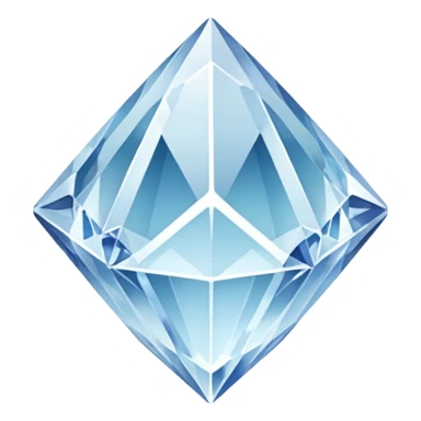 generate beautiful white crystal capital i sticker