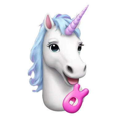 unicorn with a binky  sticker