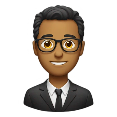 Men with Glasses sticker