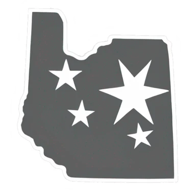 State of Tennessee outline  sticker