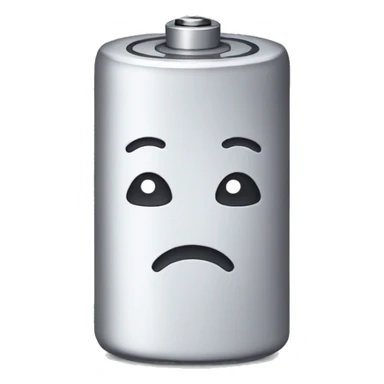 a battery sad because is in low battery sticker