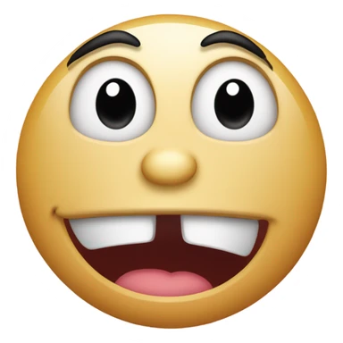 Embarrassed face emoji sticker