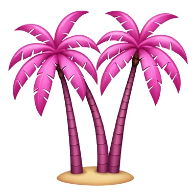 Pink palm trees sticker
