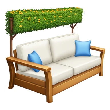 Couch on the terrace sticker