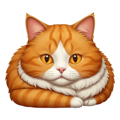 Fat jinjer cat lie  sticker