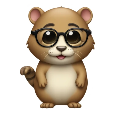 Ardilla con gafas oscuras sticker