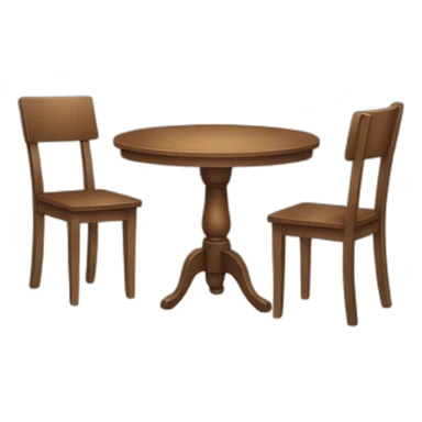 table and chair sticker
