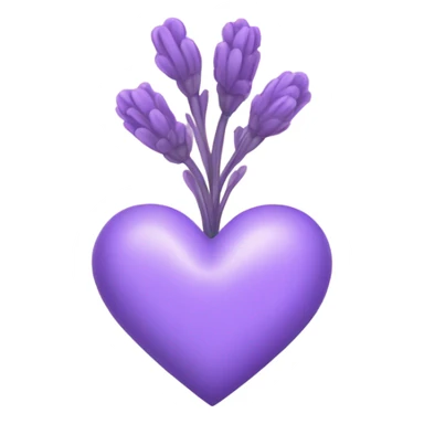 lavender purple heart sticker