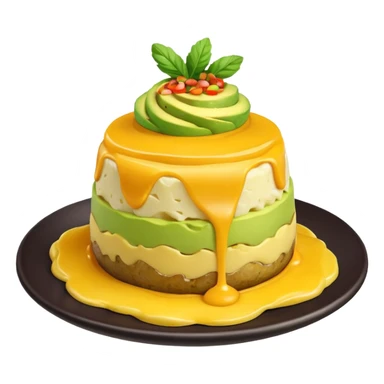 create an animated image of a causa, the food sticker