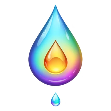 A drop of oil sticker