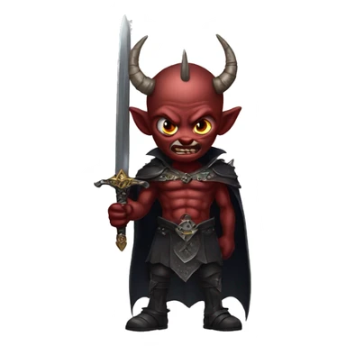 Demon Lord wth Sword  sticker