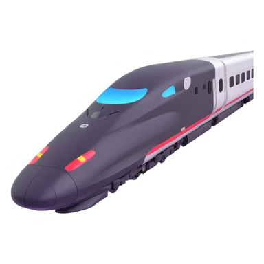 high speed bullet train sticker