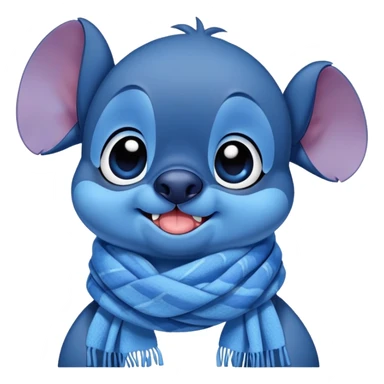 Stitch is Cought a cold sticker