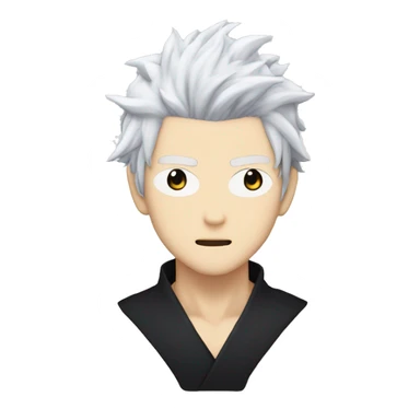 Gojo Satoru Jujutsu Kaisen anime white hair with black eyeband sticker