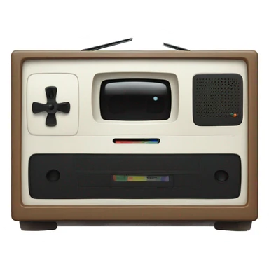 VHS player built in TV sticker