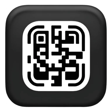 QR code with rounded corners sticker