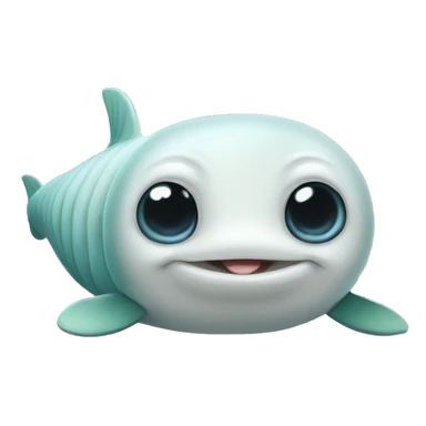 Beluga whale caterpillar bear sticker