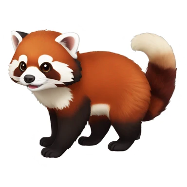 Red Panda-ferret-hybrid full body sticker