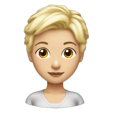 short blonde pilates sticker