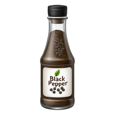black pepper bottle sticker