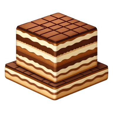 square tiramisu slice sticker