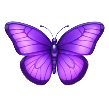 Purple-Shiny-Gem-Crystal-Glossy-Butterfly sticker