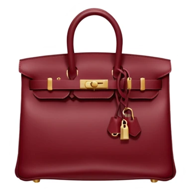 Wine red coloured birkin sticker